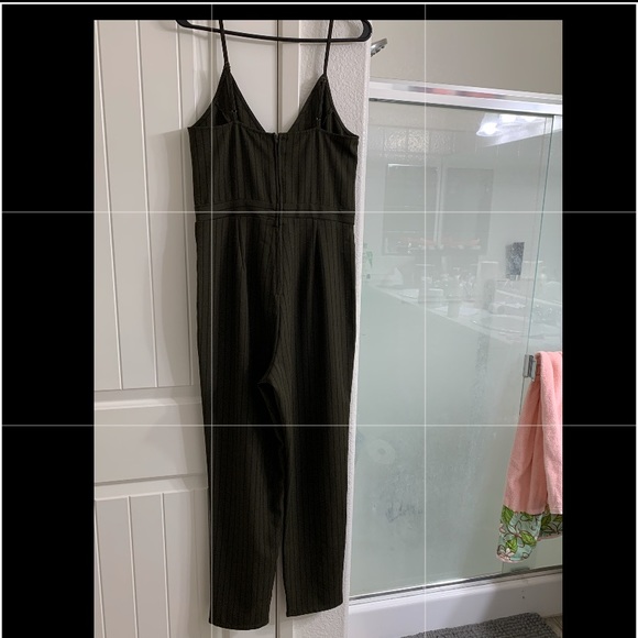 Dark olive jumpsuit - Picture 3 of 4